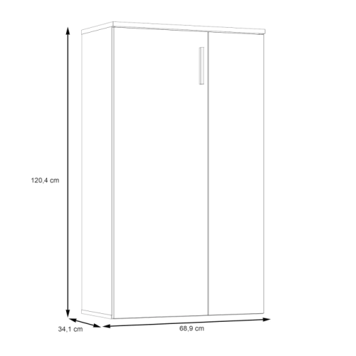 Szafka na buty Dąb Piaskowy/Biały